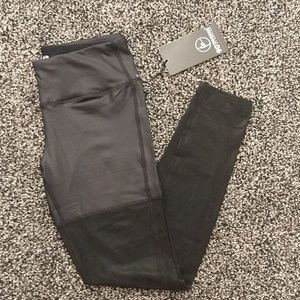 NWT 90 Degree by Reflex black mesh leggings